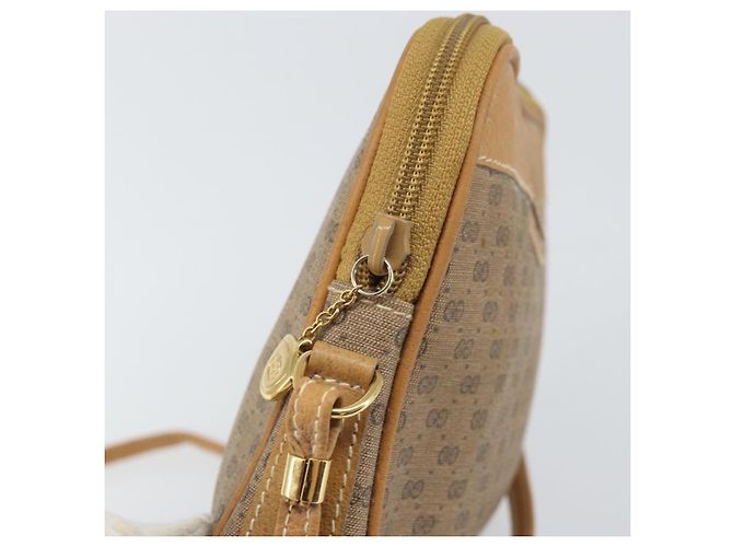 Gucci Borsa a Spalla Micro GG Supreme PVC Beige Oro Auth ep13139 D'oro - vista 10