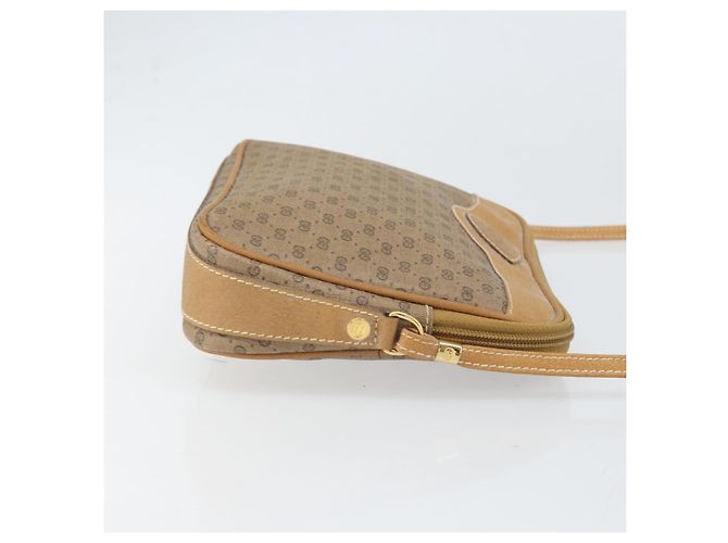 Gucci Borsa a Spalla Micro GG Supreme PVC Beige Oro Auth ep13139 D'oro - vista 3