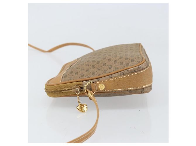 Gucci Borsa a Spalla Micro GG Supreme PVC Beige Oro Auth ep13139 D'oro - vista 4