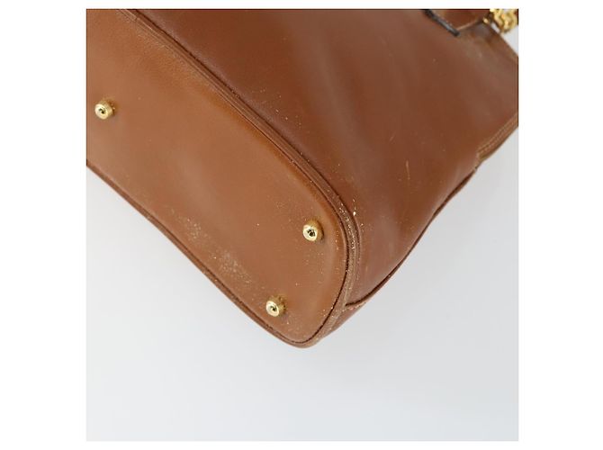 Borsa a mano in pelle Gucci Bamboo 2way marrone oro 000 122 0290 Auth 168572 D'oro - vista 16