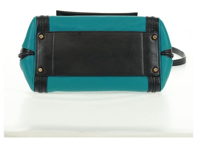 Chloé Borsa a mano Chloe Alice in pelle 2 vie blu oro Auth 170574V D'oro - vista 11