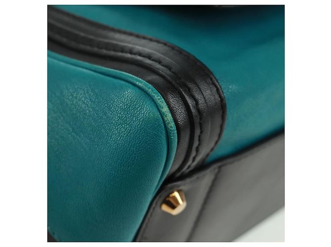 Chloé Borsa a mano Chloe Alice in pelle 2 vie blu oro Auth 170574V D'oro - vista 12
