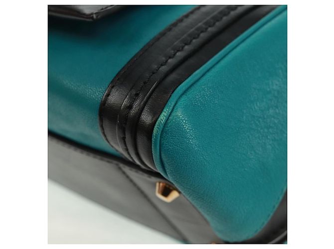 Chloé Borsa a mano Chloe Alice in pelle 2 vie blu oro Auth 170574V D'oro - vista 13