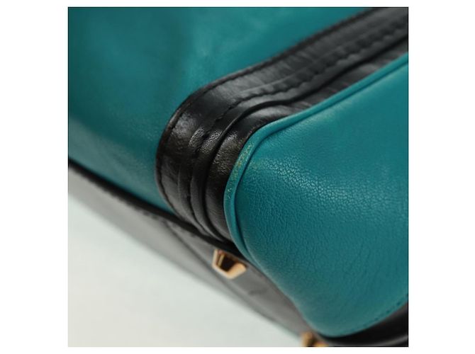 Chloé Borsa a mano Chloe Alice in pelle 2 vie blu oro Auth 170574V D'oro - vista 15