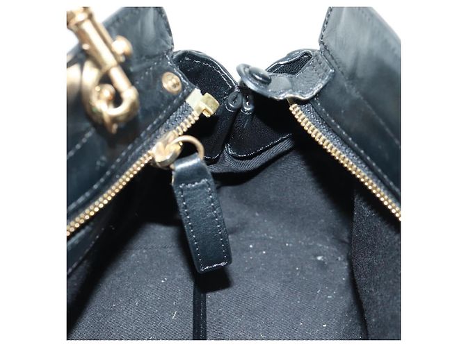 Chloé Borsa a mano Chloe Alice in pelle 2 vie blu oro Auth 170574V D'oro - vista 21