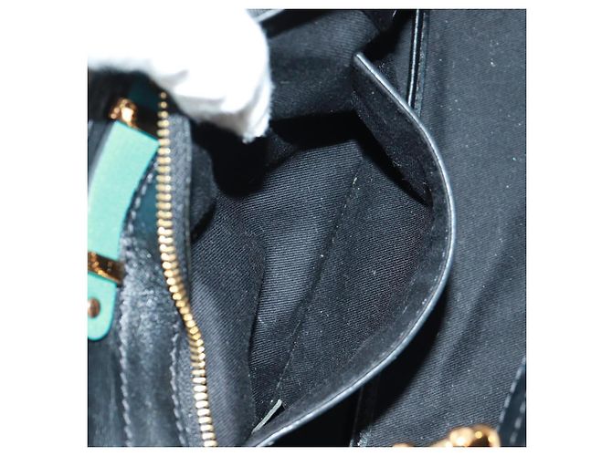 Chloé Borsa a mano Chloe Alice in pelle 2 vie blu oro Auth 170574V D'oro - vista 22