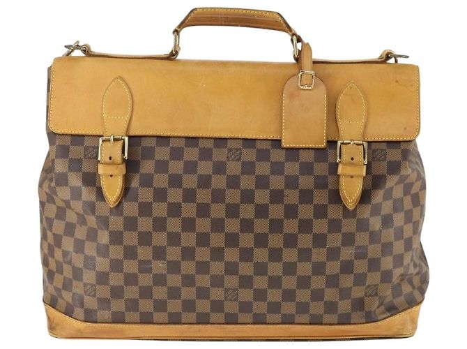 LOUIS VUITTON Borsa Boston Clipper Damier Ebene 2way M99039 LV Auth 169619 - vista 13
