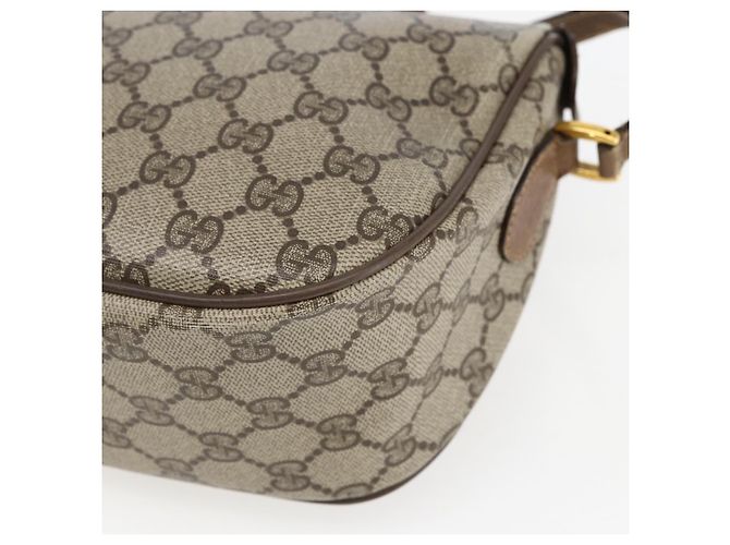Borsa Gucci GG Supreme Web Sherry Line in PVC Beige Rosso 89 02 032 Auth ti3672 - vista 15