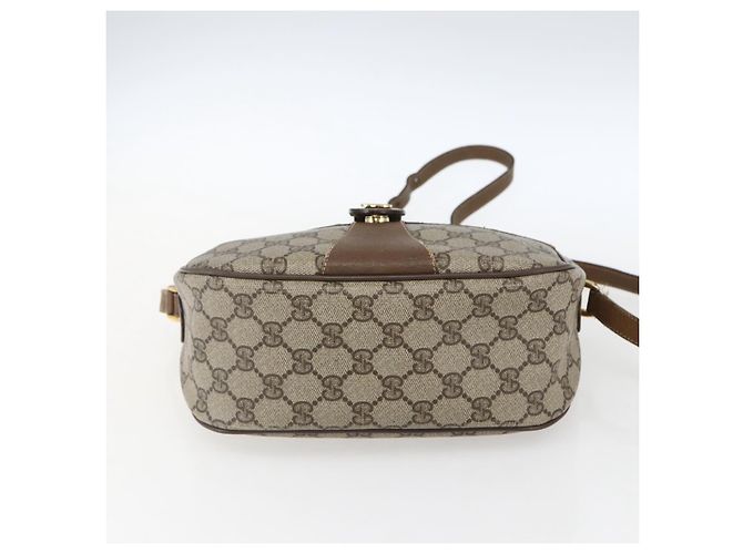 Borsa Gucci GG Supreme Web Sherry Line in PVC Beige Rosso 89 02 032 Auth ti3672 - vista 5