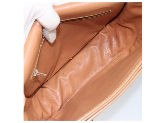 Céline Borsa a spalla in tela Macadam CELINE in pelle PVC marrone oro Auth 170119 D'oro - vista 10