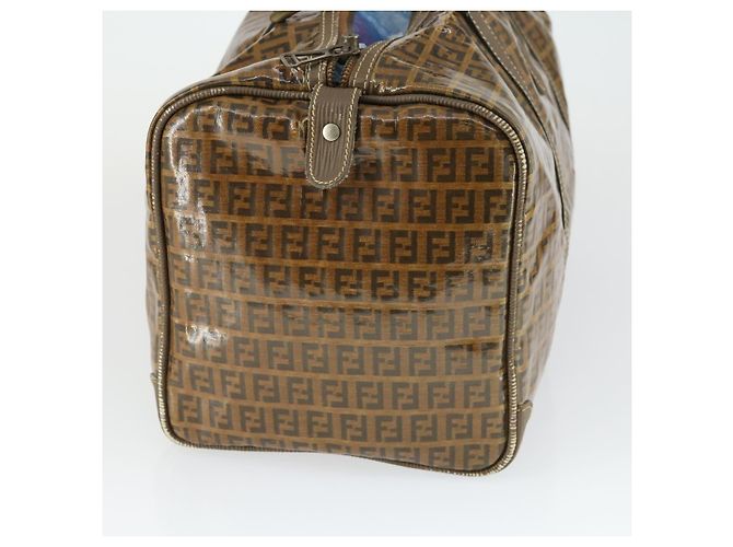 FENDI Zucchino Canvas Boston Tasche Braun Auth 170329 - Ansicht 4
