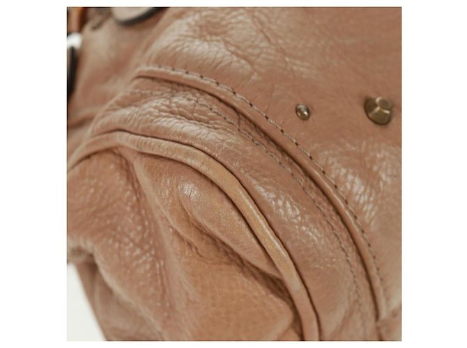 Chloé Borsa a mano Chloe Paddington in pelle marrone oro argento Auth BA10547SV D'oro - vista 10