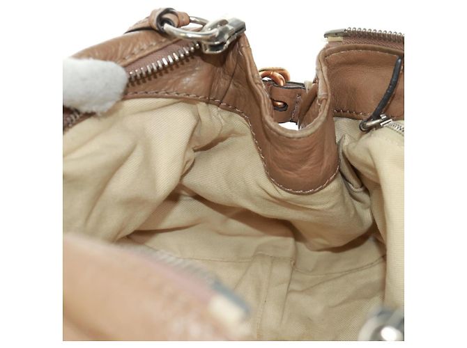 Chloé Borsa a mano Chloe Paddington in pelle marrone oro argento Auth BA10547SV D'oro - vista 20
