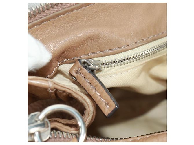 Chloé Borsa a mano Chloe Paddington in pelle marrone oro argento Auth BA10547SV D'oro - vista 21