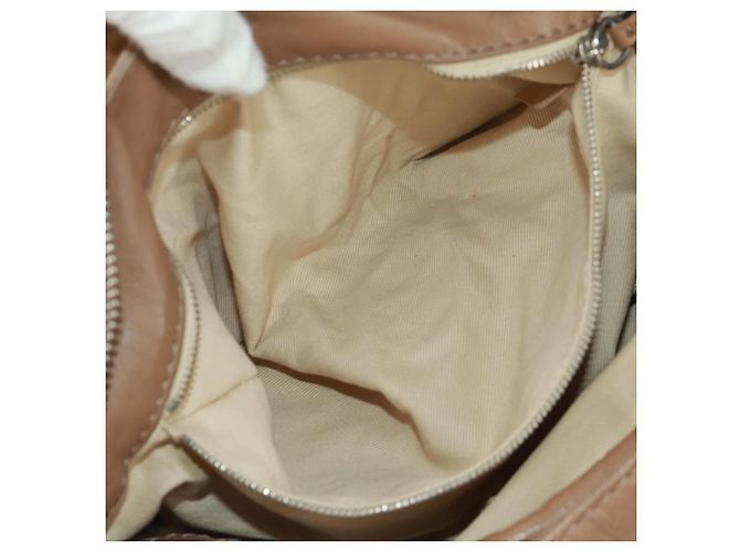 Chloé Borsa a mano Chloe Paddington in pelle marrone oro argento Auth BA10547SV D'oro - vista 22