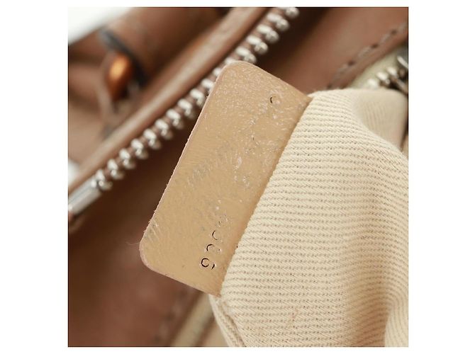 Chloé Borsa a mano Chloe Paddington in pelle marrone oro argento Auth BA10547SV D'oro - vista 23