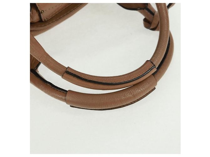 Chloé Borsa a mano Chloe Paddington in pelle marrone oro argento Auth BA10547SV D'oro - vista 7