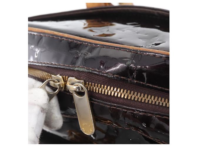 LOUIS VUITTON Borsa a Mano Summit Drive Monogram Vernis Amarante M93516 Auth ka2289 Bordò - vista 10