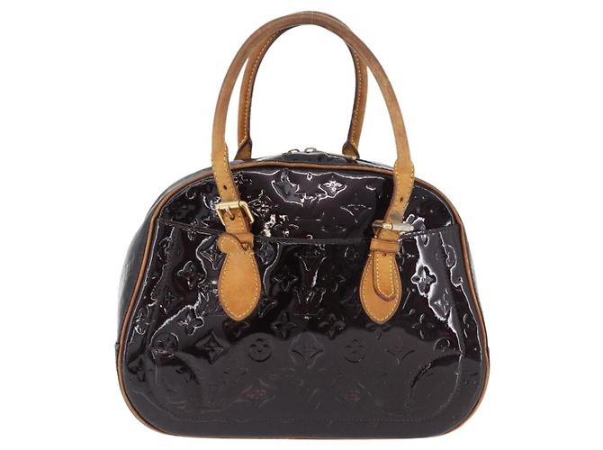 LOUIS VUITTON Borsa a Mano Summit Drive Monogram Vernis Amarante M93516 Auth ka2289 Bordò - vista 13