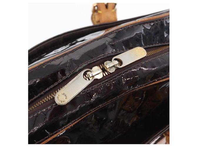 LOUIS VUITTON Borsa a Mano Summit Drive Monogram Vernis Amarante M93516 Auth ka2289 Bordò - vista 17