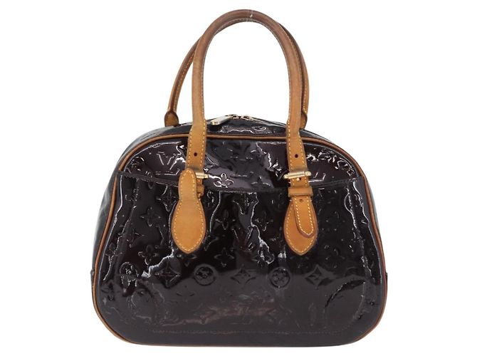 LOUIS VUITTON Borsa a Mano Summit Drive Monogram Vernis Amarante M93516 Auth ka2289 Bordò - vista 2