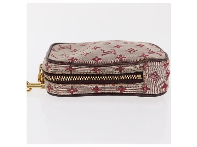 LOUIS VUITTON Pochette Digitale Mini Usu Monogramma Rossa M60001 LV Auth 170804 Rosso - vista 4