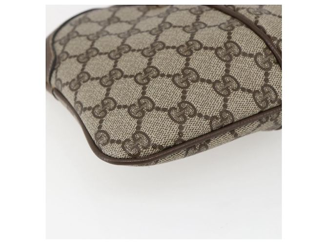 GUCCI GG Supreme Web Sherry Line Tasche aus PVC Beige Rot 904 02 047 Auth ti3671 - Ansicht 14