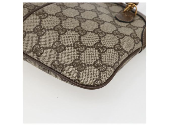 GUCCI GG Supreme Web Sherry Line Tasche aus PVC Beige Rot 904 02 047 Auth ti3671 - Ansicht 15