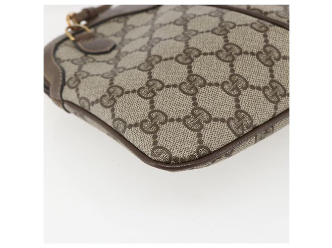 GUCCI GG Supreme Web Sherry Line Tasche aus PVC Beige Rot 904 02 047 Auth ti3671 - Ansicht 16