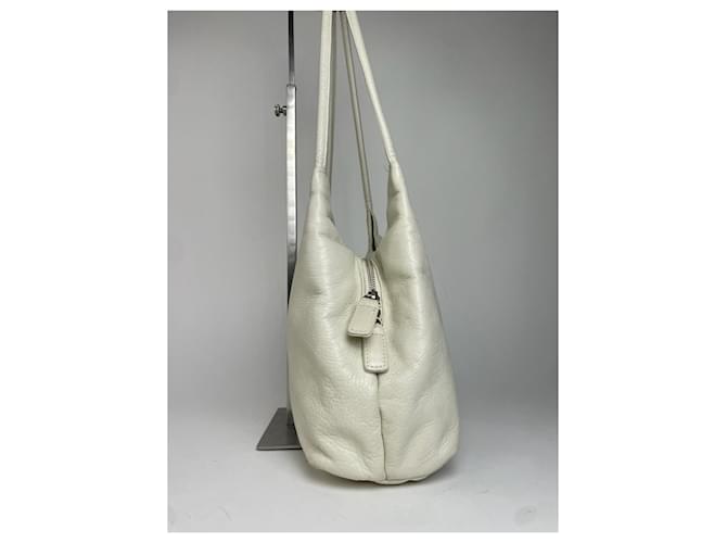 Vintage Givenchy Ledertasche Weiß - Ansicht 14