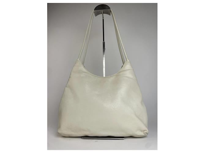 Vintage Givenchy Ledertasche Weiß - Ansicht 2