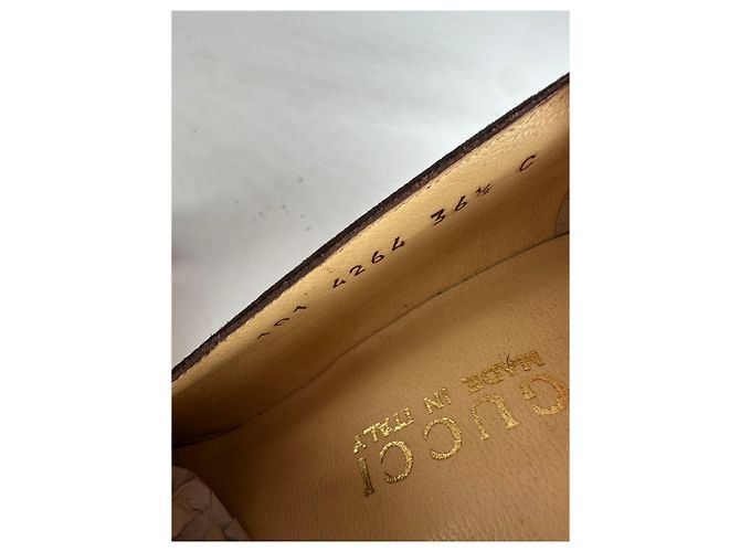Décolleté in suede vintage Gucci marrone EU36,5 - vista 8
