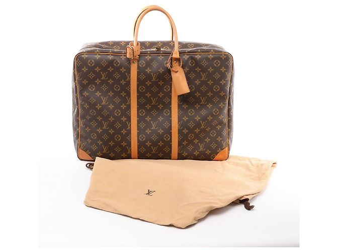Borsa da viaggio Louis Vuitton Sirius 50 in tela Monogram marrone M41406 Beige - vista 13