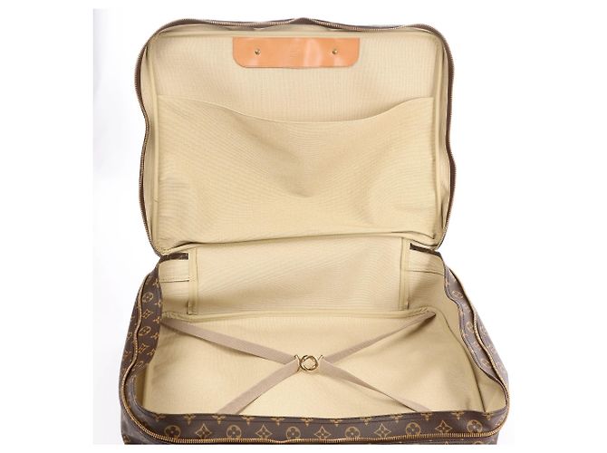 Borsa da viaggio Louis Vuitton Sirius 50 in tela Monogram marrone M41406 Beige - vista 16