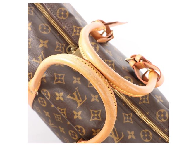 Borsa da viaggio Louis Vuitton Sirius 50 in tela Monogram marrone M41406 Beige - vista 4