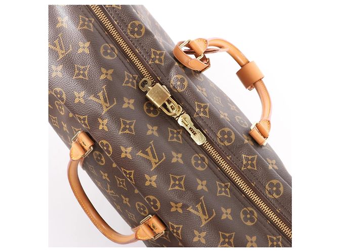 Borsa da viaggio Louis Vuitton Sirius 50 in tela Monogram marrone M41406 Beige - vista 5