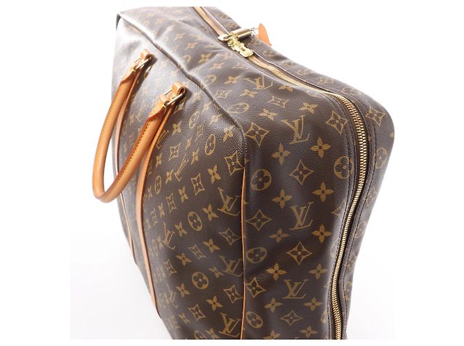 Borsa da viaggio Louis Vuitton Sirius 50 in tela Monogram marrone M41406 Beige - vista 7