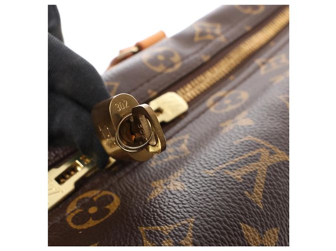 Borsa da viaggio Louis Vuitton Sirius 50 in tela Monogram marrone M41406 Beige - vista 8