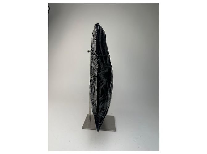 Pleats Please Vintage Issey Miyake Patentasche Schwarz - Ansicht 6