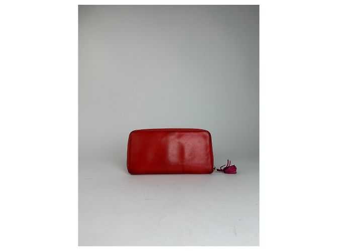 Vintage Loewe Madrid Zippy Wallet Red - view 2