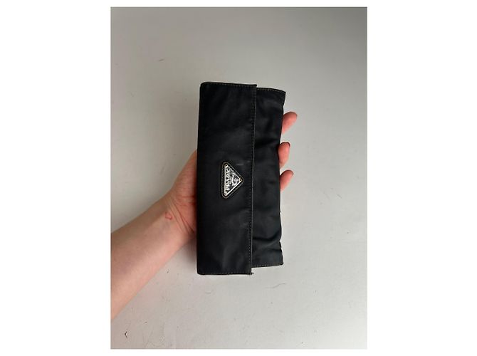 Vintage Prada Triangle Wallet Black - view 3