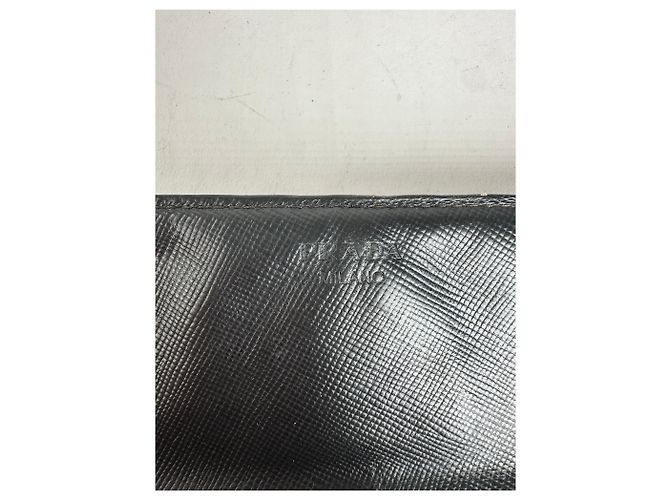 Vintage Prada Triangle Wallet Black - view 6