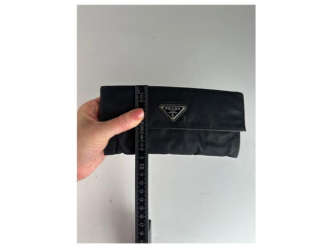 Vintage Prada Triangle Wallet Black - view 7