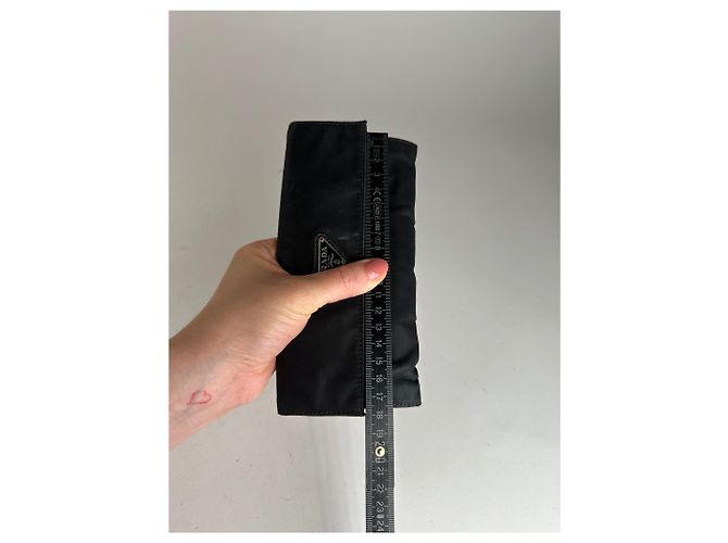Vintage Prada Triangle Wallet Black - view 8