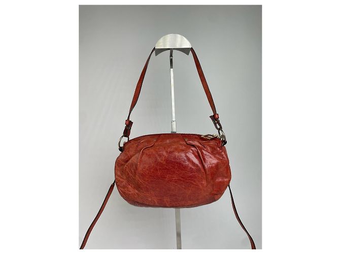 Chloé Vintage Chloe 2Way Lederhandtasche rot - Ansicht 14