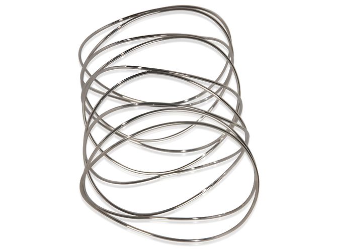Bracciale Wave a 9 file Elsa Peretti in oro bianco Tiffany & Co. - vista 4