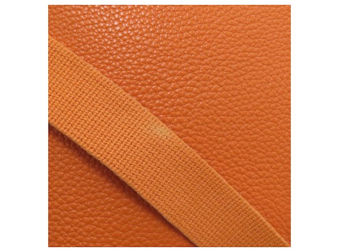 Borsa a Spalla Hermès Vespa PM in Togo Arancione - vista 19