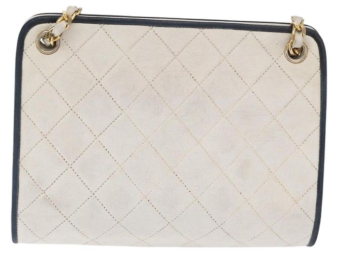 Chanel Chain Leather Weiß - Ansicht 2