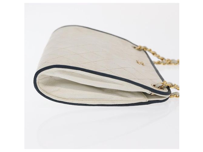 Chanel Chain Leather Weiß - Ansicht 3