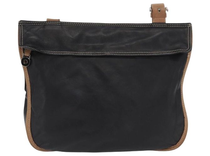 Borsa a Spalla in Pelle Anagram Loewe Nero - vista 2